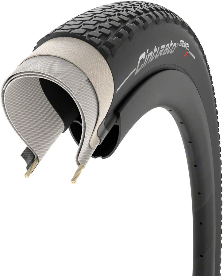 Pirelli Cinturato Gravel H - 700 x 35 - Tubeless - Folding - Black - Tire - Image 2