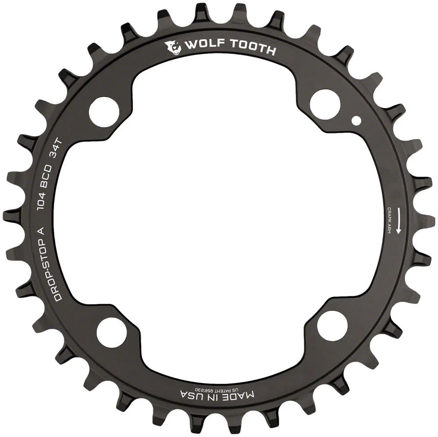 Wolf Tooth Drop Stop Chainring - 32t - 104 BCD - 4-Bolt